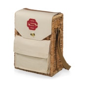 USC Trojans SC Interlock Corsica Wicker Wine Basket